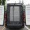 Van Fly Screen for Ducato Ram ProMaster, Black Privacy Mesh Door with BugProof Ventilation, RollUp 5
