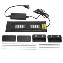 Luminária LED submersível para aquário com vedação segura e à prova d'água IP68, sistema de iluminação automática liga/desliga, espectro