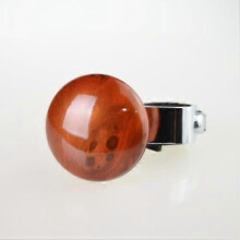Steering Wheel Power Assist Ball Carbon Fiber Pattern Silver and Brown Options Reduce Turning Radius to Assist Driving