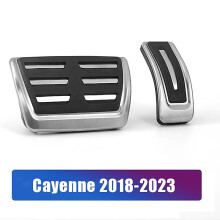 Versnellings- en rempedaalkappen, compatibel met Porsche Cayenne 958, 2011-2017/2018-2023, 2018-2023 AT 2 stuks, pedaalhoezen