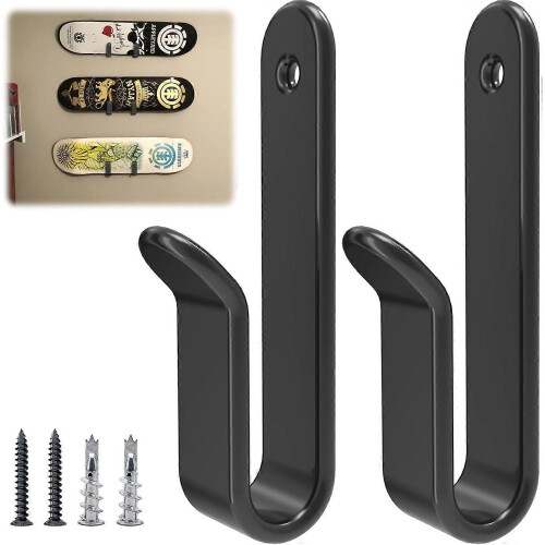 Ski Board Wall Mount Clips 2 Pack Scratch Resistant Durable Easy to Install