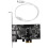1394A Controller Card, PCI-E x1 Interface, Compatible with Windows Systems Black 2