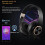Casques audio à réduction active de bruit T8 pliables Bluetooth lecture MP3 Gris 2