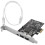 1394A Controller Card, PCI-E x1 Interface, Compatible with Windows Systems Black 4