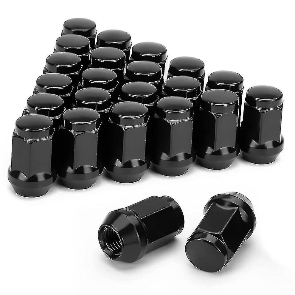 Wheel Hub Nut, 24Pcs M12x1.5 60-Degree Tapered, High-Strength Steel Chromed Anti-Corrosion 6901508043718