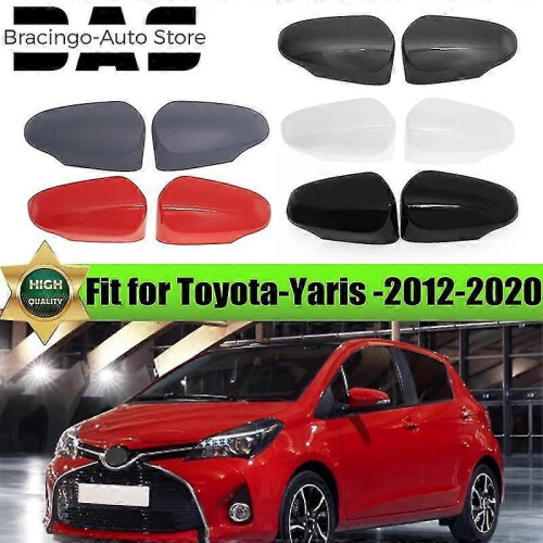 Capa do Retrovisor, Adequada para Toyota Yaris 2012-2020, Par Esquerdo e Direito Material ABS (Cinza) 1