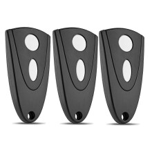 Garage Door Remote Control 2 Button 433MHz 3 Pack Black Compatible with MAX43-2 MIX43-2 and Other Models