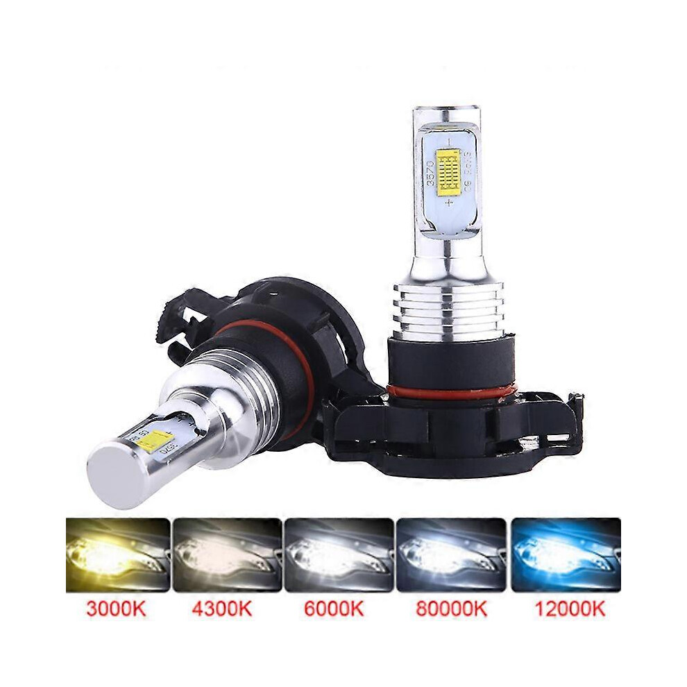 Led Fog Lights, Psx24w/Ps24w (8000K, H11), 3000K/6000K White/Yellow/Blue 6901508044739