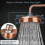 Copper shower head fixed bracket wall mounted water saving增压 durable 2