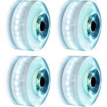 Leuchtende Räder, Durchmesser 5,8 cm 608RS-Lager, LED beleuchtet, innen und außen verwendbar, 4er Packung