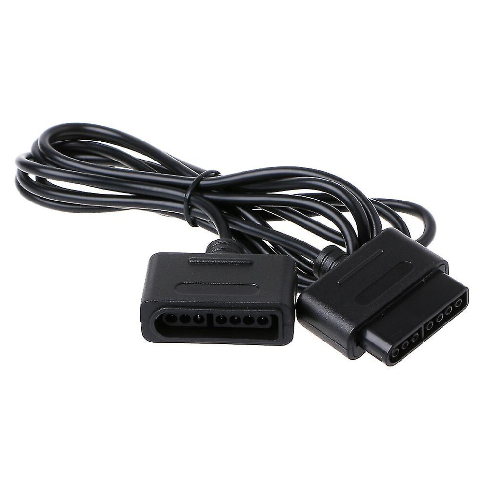 Game Controller Extension Cable 1.8M 5.91Ft Compatible With Snes Controller Extends 1.8 Meters Black 6901508045873