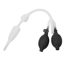 Palla per irrigazione enema in silicone, doppia palla antireflusso, strumento per la pulizia intestinale