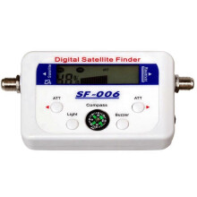 Satellitensignaldetektor Modell 006 ABS-Material 75Ω-Impedanz Weiß