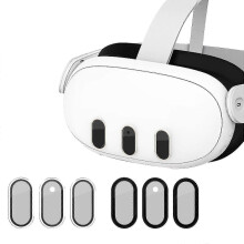 Προστατευτικό φακού για VR για Meta Quest 3 Στατική Αναρρόφηση Αντι-Αντιτυπίας Ασημί