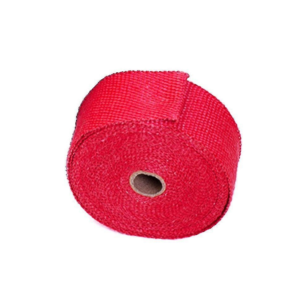 Exhaust Pipe Heat Insulation Tape, 5 Meters Long (50Mm Wide, ), Anti-Scald And High Temperature Resistant Red 6901508047198