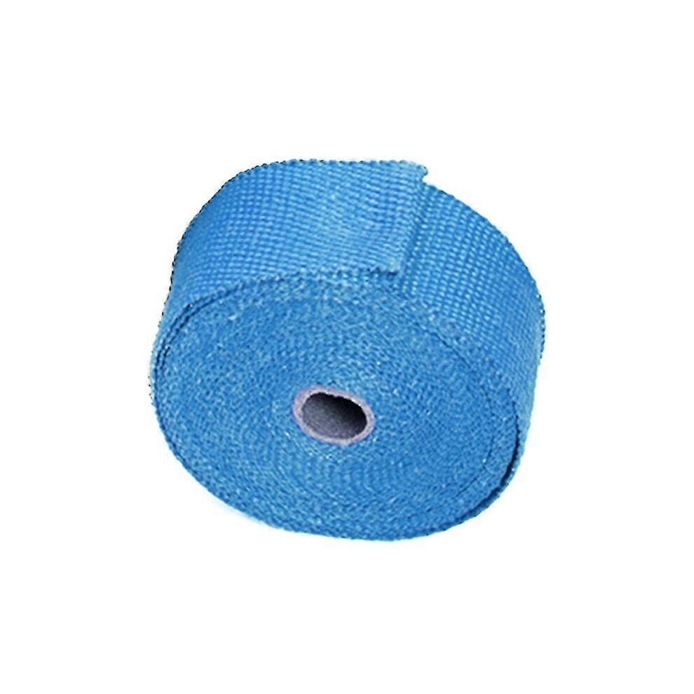 Exhaust Pipe Heat Insulation Tape, 5 Meters Long (50Mm Wide, ), High Temperature Resistance Protection Blue 6901508047266
