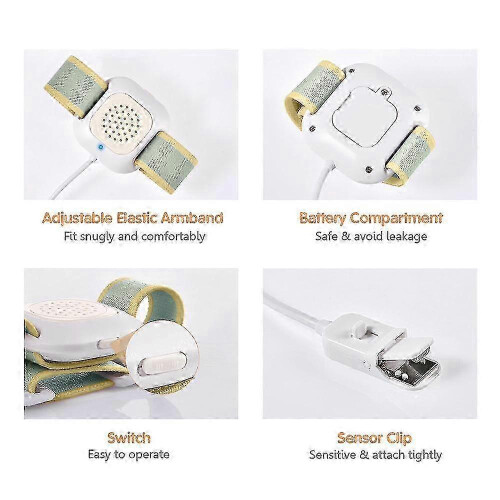 Children's Enuresis Alarm, 1 Piece, High Sensitivity Sensor Adjustable Armband 2
