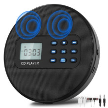 Draagbare CD-speler Zwart Stereo met MP3-ondersteuning 8 uur speeltijd