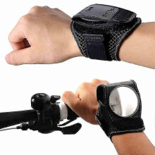 Specchio retrovisivo per bicicletta, specchio grandangolare in materiale silicone PU, stile bracciale antiperspirante 8*7.5*3cm