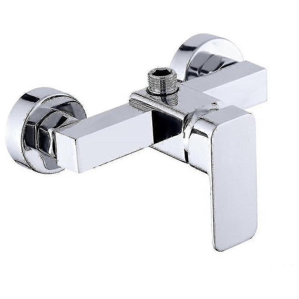 Wall-mounted shower faucet, 1/2 inch water inlet and outlet, rust-proof, drip-free and easy to install