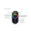 RGB LED Controller 3 Channel Dimming 30m RF Remote Control ABS Material Black 4
