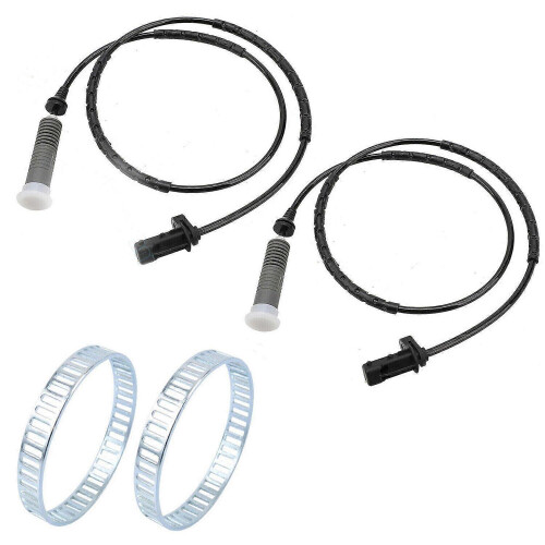 Sensor ABS e Anel de Ton 2 Sensores + 2 Anéis de Ton compatíveis com BMW 1 Série E81/E87 3 Série E90/E91/E92 320d DE 1