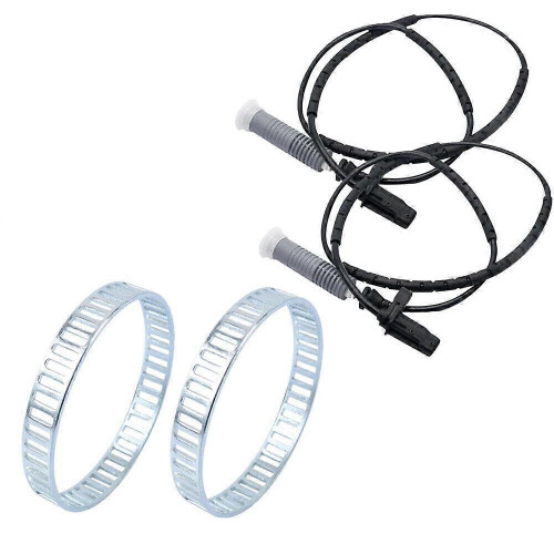 Sensor ABS e Anel de Ton 2 Sensores + 2 Anéis de Ton compatíveis com BMW 1 Série E81/E87 3 Série E90/E91/E92 320d DE 2