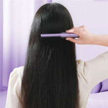 2-In-1 Kabelloser Professioneller HaargläTter, Lockenwickler, Kamm, Schnelle ErwäRmung, Negativ-Ionen-GläTtung, Curling-Styling-Werkzeuge-A