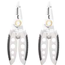 7 Inch Multipurpose Wire Stripper,Heavy Duty Electrical Wire Stripping Tool, Wire Strippers and Crimping Tool 2 Pack