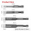Diamond Drill Bits, 5-Pack Dry Diamond Core Drill Bit Set for Ceramic,Granite,Tile,Glass,Marble,Brick,Size 6,8,10,12 mm 6
