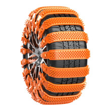 Car Snow Chains Set of 8 AntiSlip Tire Traction Chains with Quick Installation for Ice and Snow