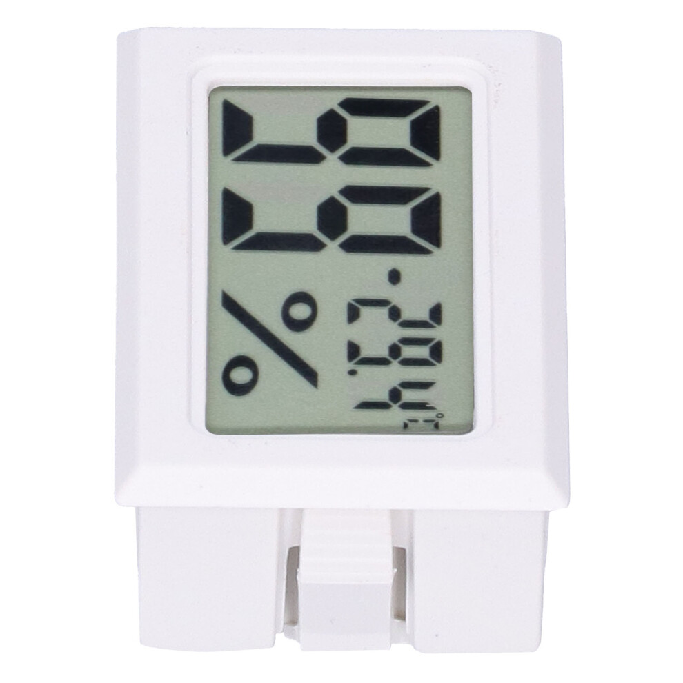 Digital Display Temperature Meter ABS Indoor Thermometer FY11001 White