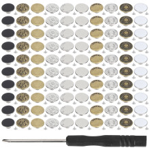 Boutons-pression métalliques réutilisables pour vêtements, sans couture ni outils. Boutons-pression en laiton, structure de précision