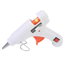 20W Hot Melt Glue Gun Mini 7mm Glue Stick Adjustable Temperature Thermo Electric White For Household And Industrial Use