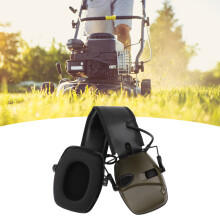 Casque antibruit électronique avec annulation du bruit, pliable, réglable, vert