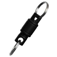 Alloy Two Way Key Ring Detachable Key Attachment Multifunctional Rust Resistant EDC Tool Black