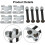 Coil Spring Spacers 2pc Set with 2Way Adjustable Spring Compressor for Suspension Lift and Tire Clearance 4