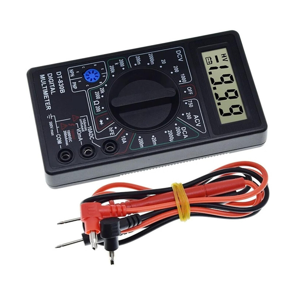 Multimeter Ac/Dc Lcd Digital 750/1000V Voltmeter Ammeter Ohm Tester Handheld Safe Precision 9094768801581