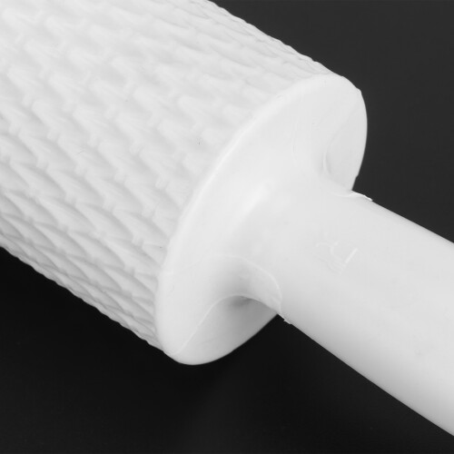 Diamond Grid Fondant Embossing Rolling Pin Baking Dough Roller 36.5x5cm 1