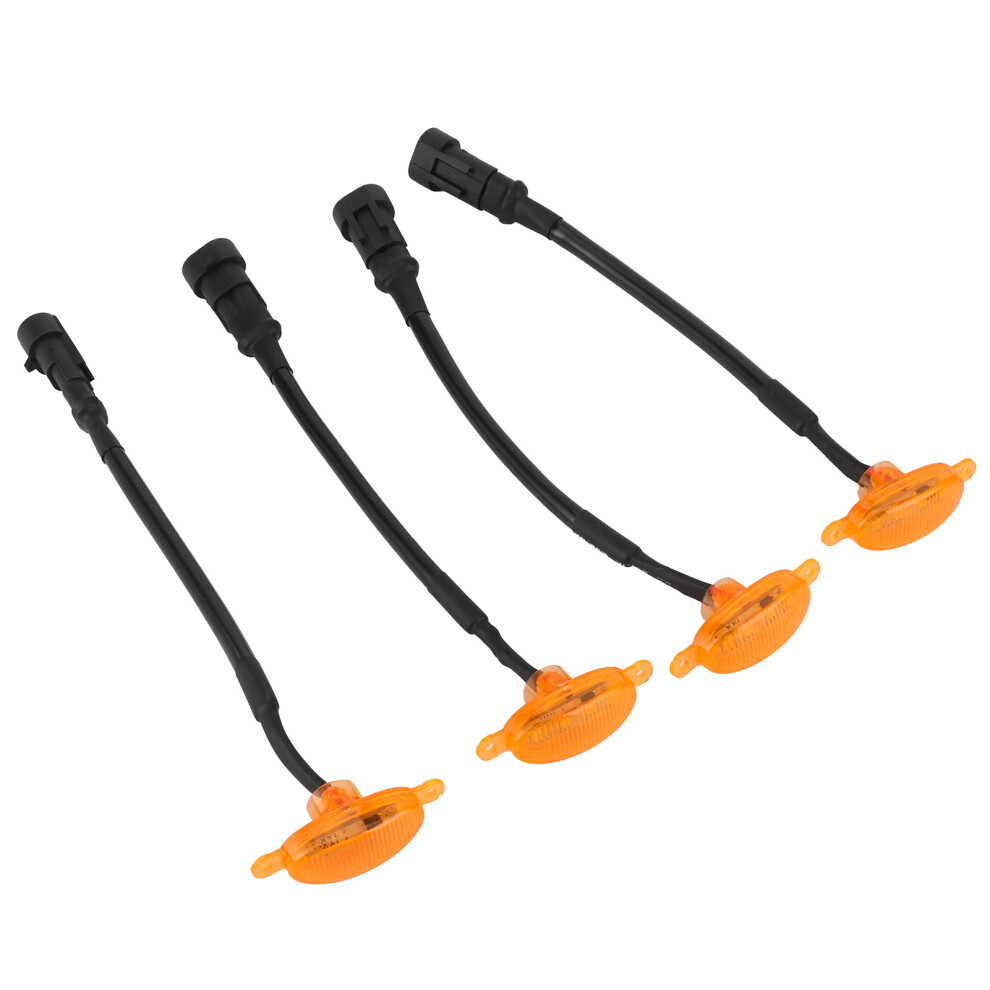 Ip68 Waterproof Car Grille Lights 1000Lm 12-24V Universal Amber 8331379066963