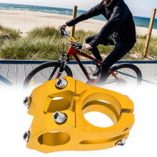 Bike-Riser-Vorbau 25,4x35mm Aluminiumlegierung Kurzer Hohllenker Fahrradlenker Golden