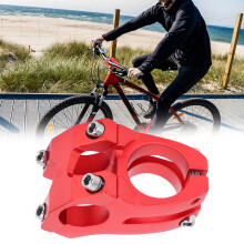 Bike Handlebar Riser 25.4x35MM Aluminum Alloy Short Stem for Cycling Red