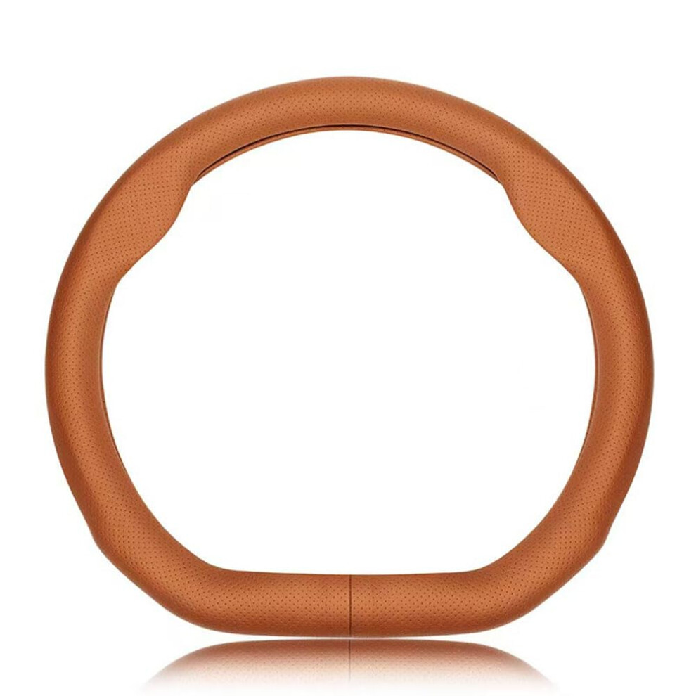 Leather Steering Wheel Cover For Audi A7 C7 C8 20102024, Antislip Breathable Allseason Fit 9382693308948