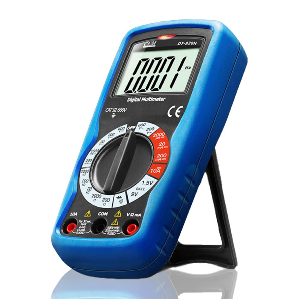 Digital Multimeter 2000Digit Lcd Backlight Voltmeter Ammeter Ncv Test Ac/Dc Voltage Current Resistance Diode Blue 9094768801826