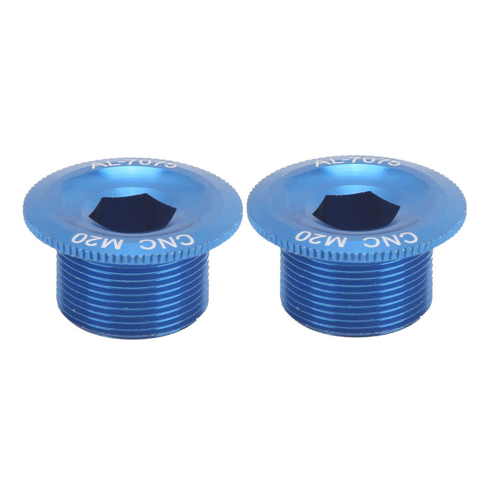 Aluminium Alloy Crankset Screws 2Pcs. M20 Blue Fixing Bolts For Mtb Bikes 9421379068148