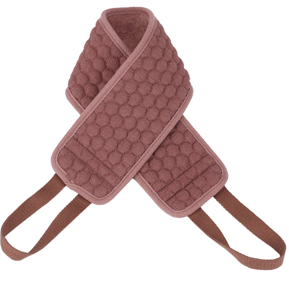 Double-Sided Texture Back Scrubber, Extra Long Exfoliating For Shower, Durable Handle Design, Natural Fiber Cloth, Reach Entire Back Easily, Promote