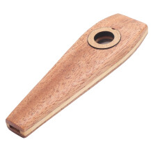 Wood Kazoo Flute with Diaphragm for Guitar Accompaniment and Mouth Music Play
