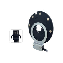 Sensor MagnéTico de Potencia para Bicicleta EléCtrica 36/48V Sensor de Asistencia de Pedal Imanes F-8C Sensores Hall Dobles Sistema PAS Piezas para