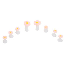 Daisy Flower Design Silicone Toe Separator, Nail Art Tools Pedicure Manicure Tool Reusable Toe Spacer Soft Comfortable Fit, Fixed Toe Position Premiu