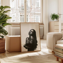Poster Sade cu muzică, artă de perete alb-negru, artă de perete estetică, decor de perete, celebritate, poster cu muzician, poster Sade,